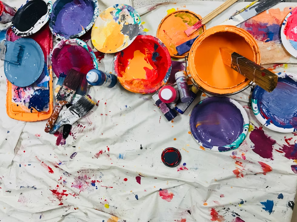 Acrylic Paint Splash Techniques