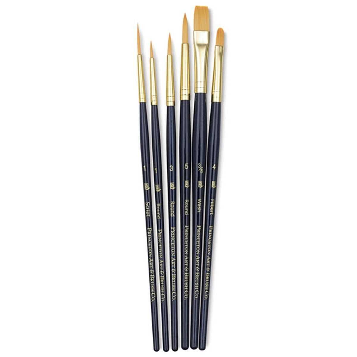 Princeton Real Value Brush Set Blue 6pk