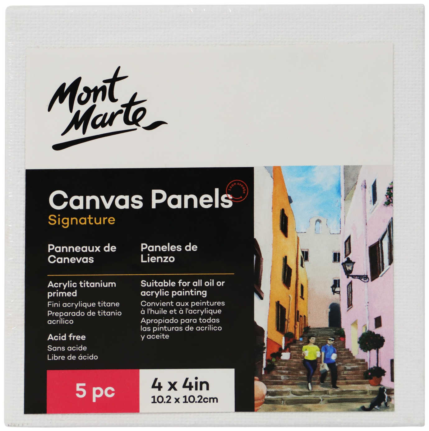 Mont Marte Canvas Panels 10.2X10.2 - 5pk