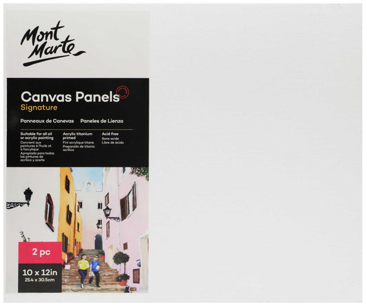 Mont Marte Canvas Panel 25.4X30.5cm 2pk