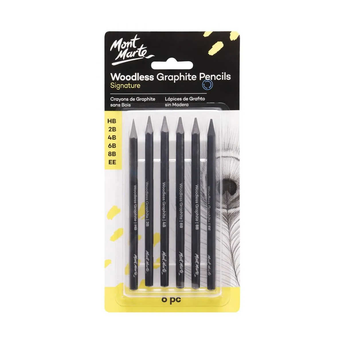 Mont Marte Woodless Graphite Pencils