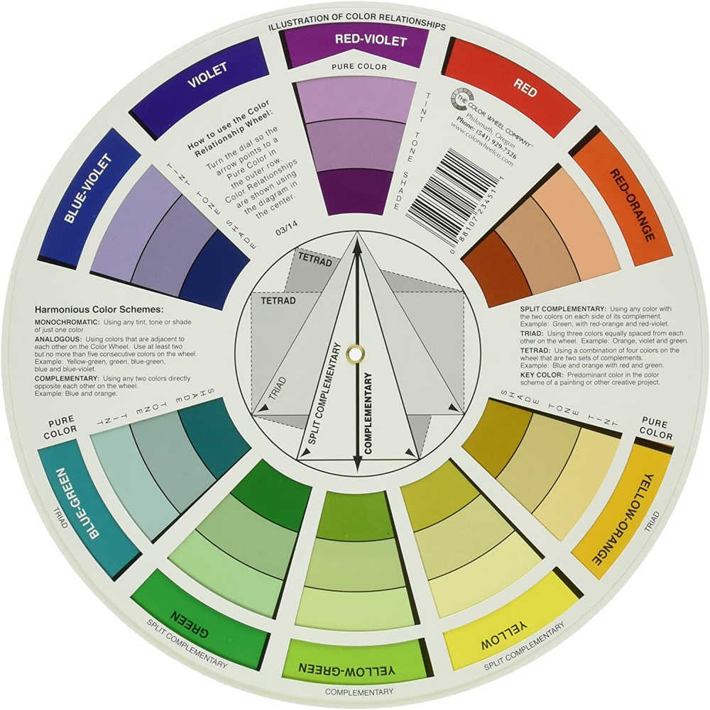 Artists Colour Wheel 23cm