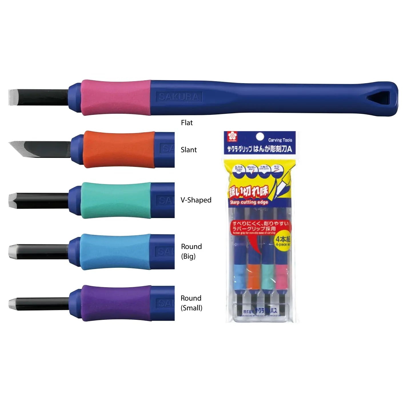 Sakura Carving Tools Set 5pk