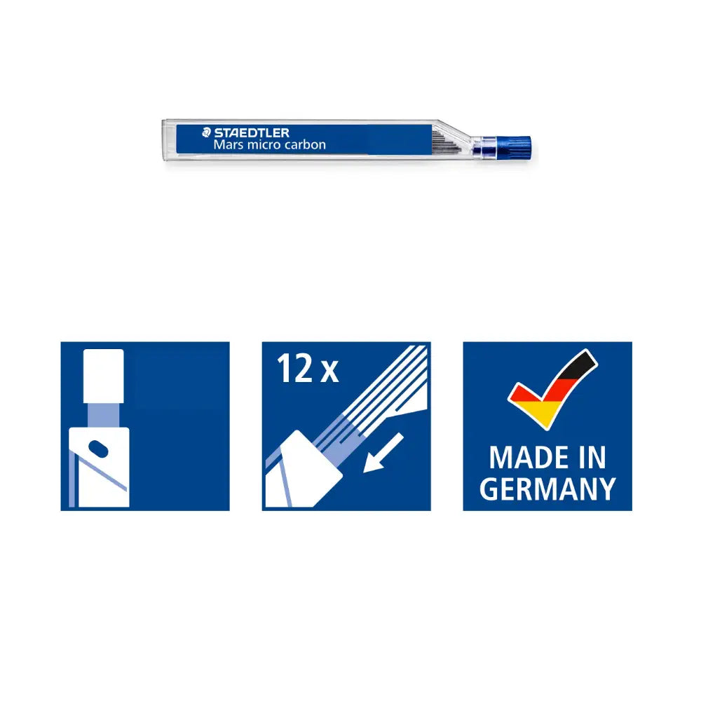 Staedtler Mars Micro Carbon Leads 2pk HB 0.7