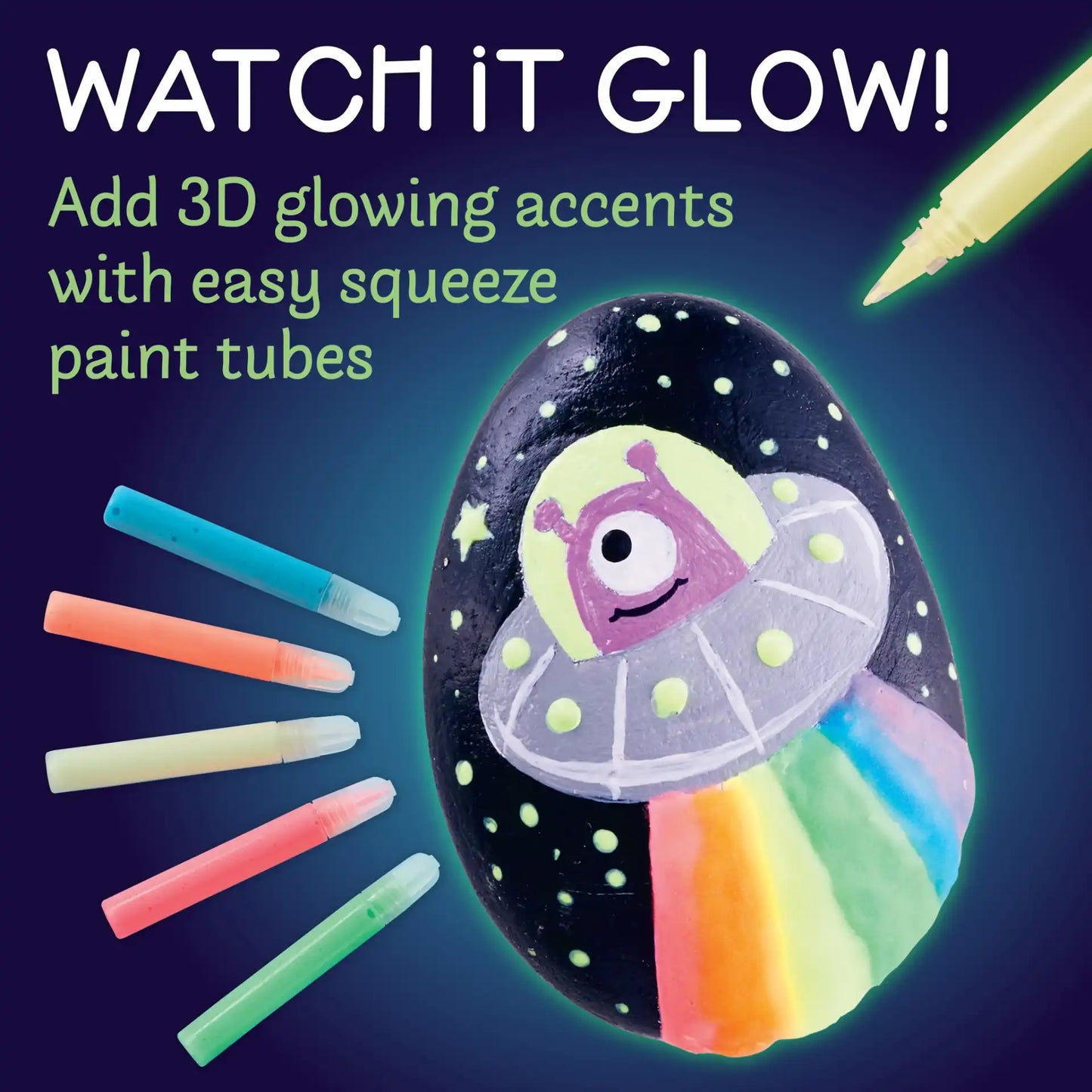 Faber Castell Glow in the Dark Rock Painting Kit