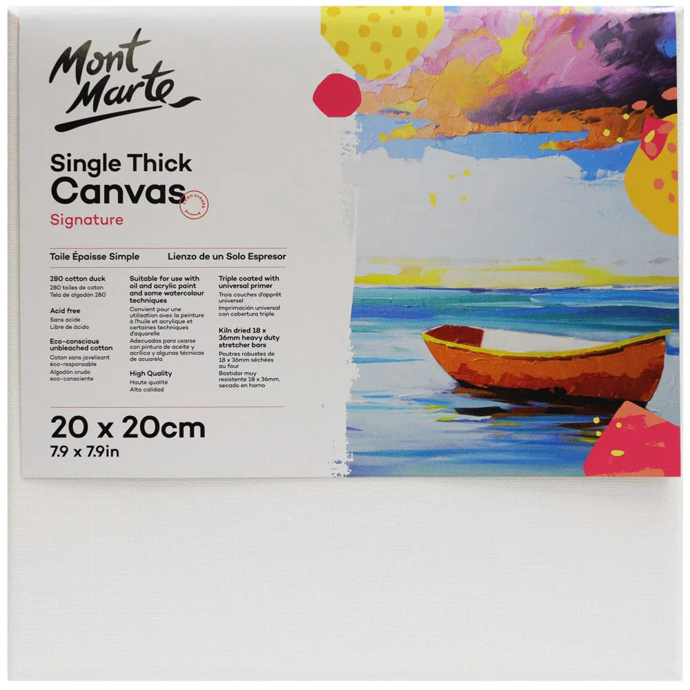 Mont Marte Studio Thin Canvas 20x20cm