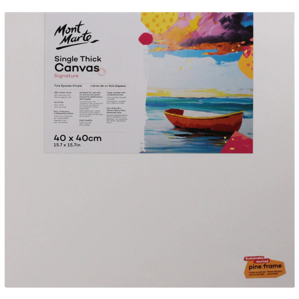 Mont Marte Studio Thin Canvas 40X40cm