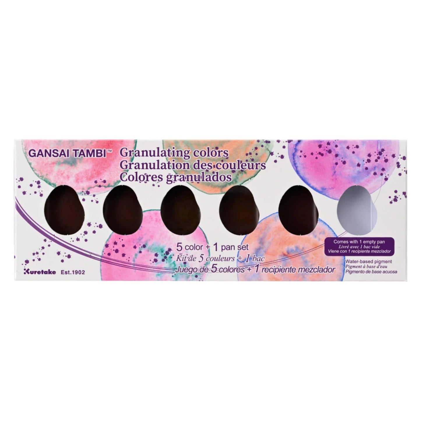 Kuretake Gansai Tambi Watercolour Palette - Granulating
