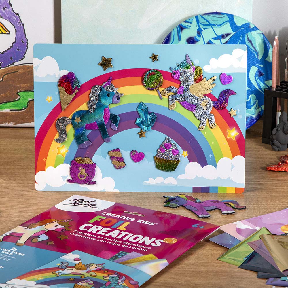 Mont Marte Foil Creations 36pc – Unicorn Quest