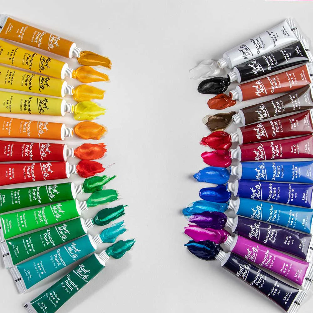 Mont Marte Signature Gouache Paints 24pce