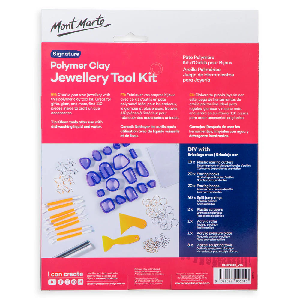 Mont Marte Polymer Clay Jewellery Making Kit