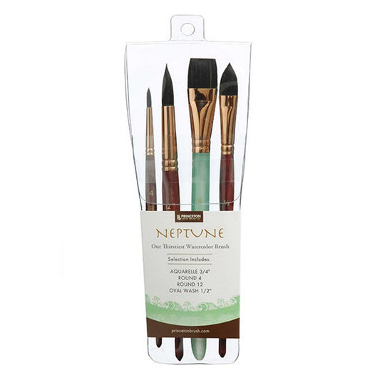 Princeton Neptune 4750 Watercolour Brush 4pk Set
