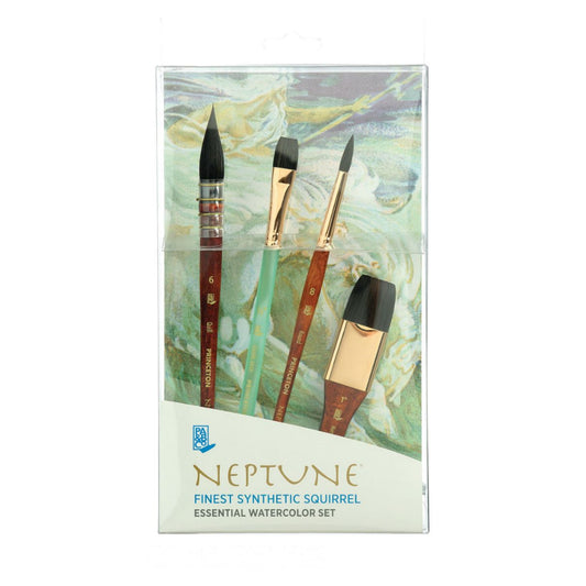 Princeton Neptune 4750 Watercolour Brush 4pk Box Set