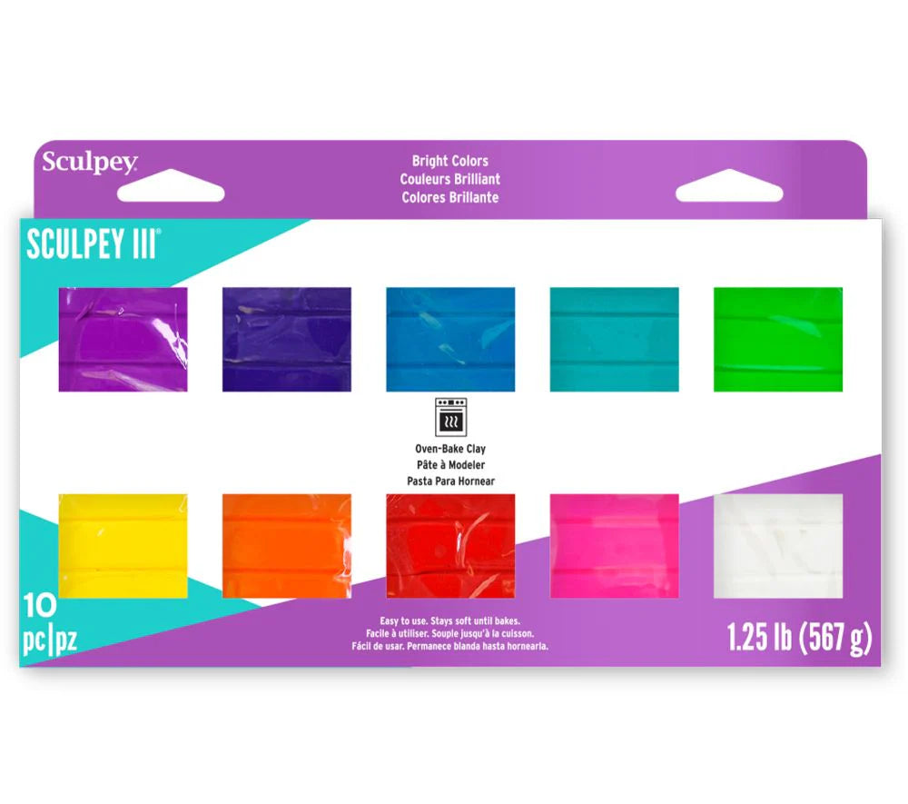 Sculpey III Brights Multi-pack 10pk