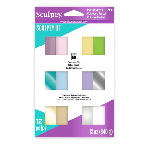 Sculpey III Pastel Colours Multi-pack 12pk