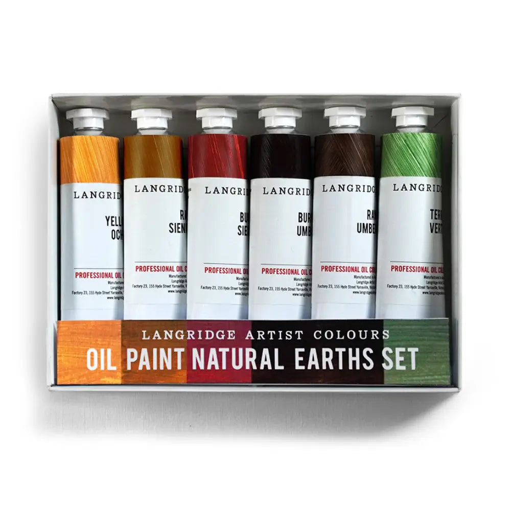 Langridge Oil Paint Natural Earths Set