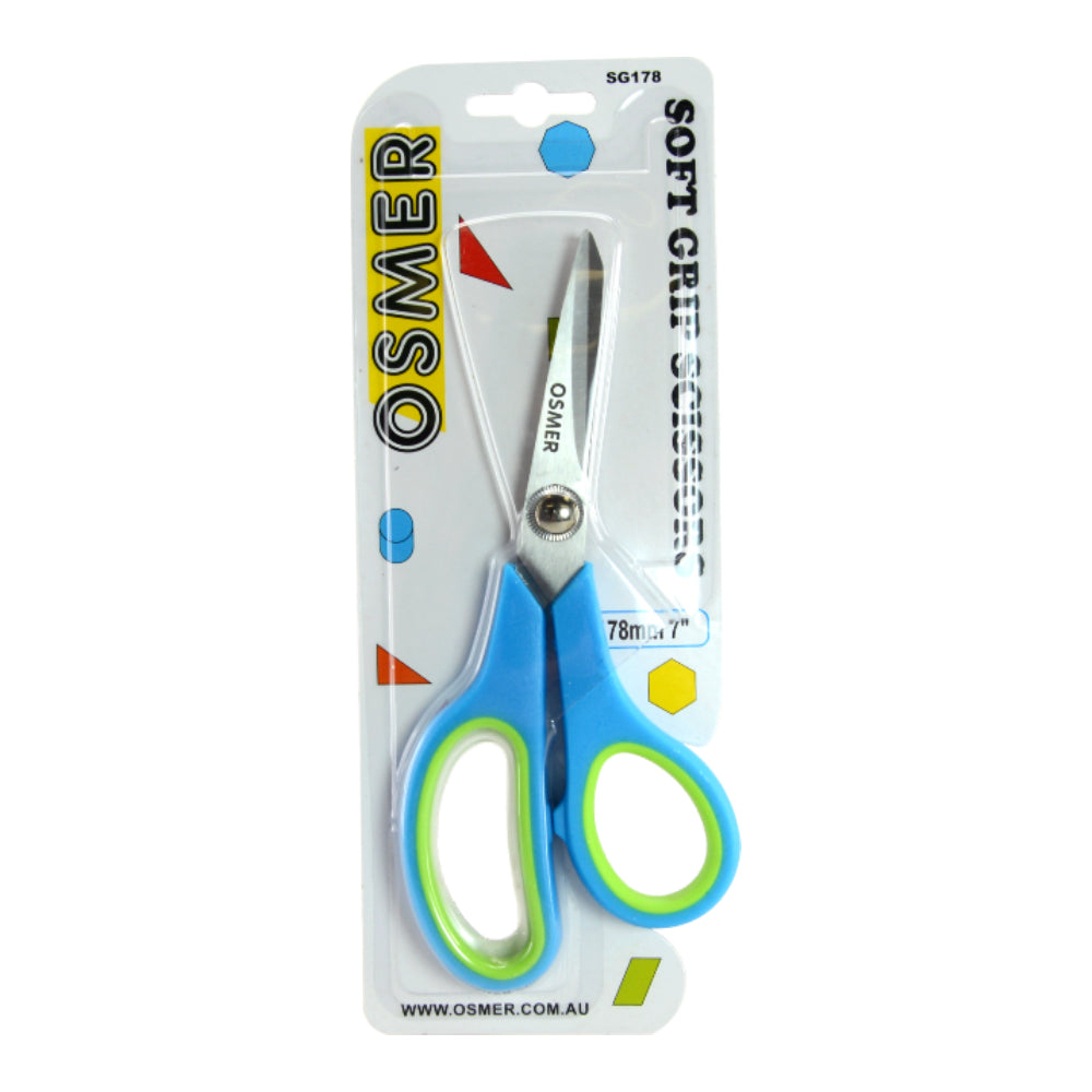 Osmer Soft Grip Scissors 178mm