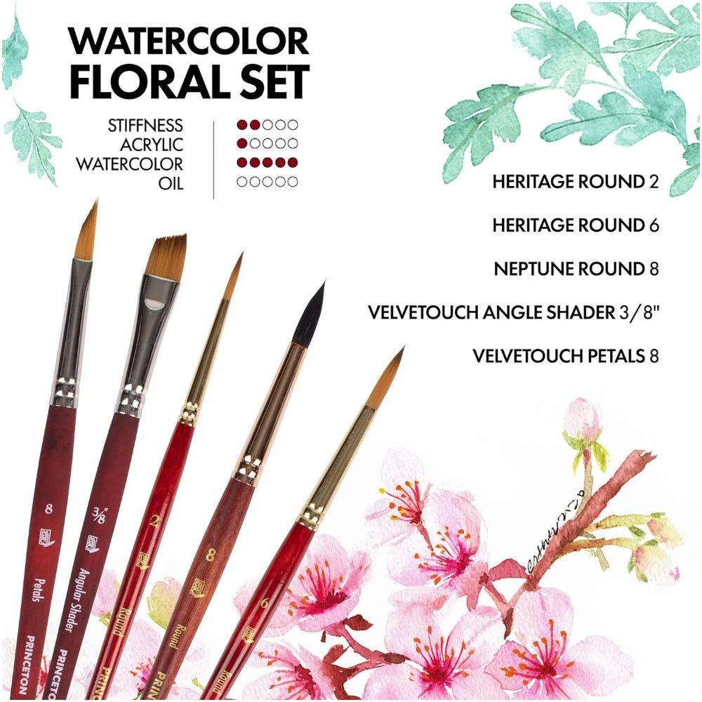 Princeton Watercolour Floral Set