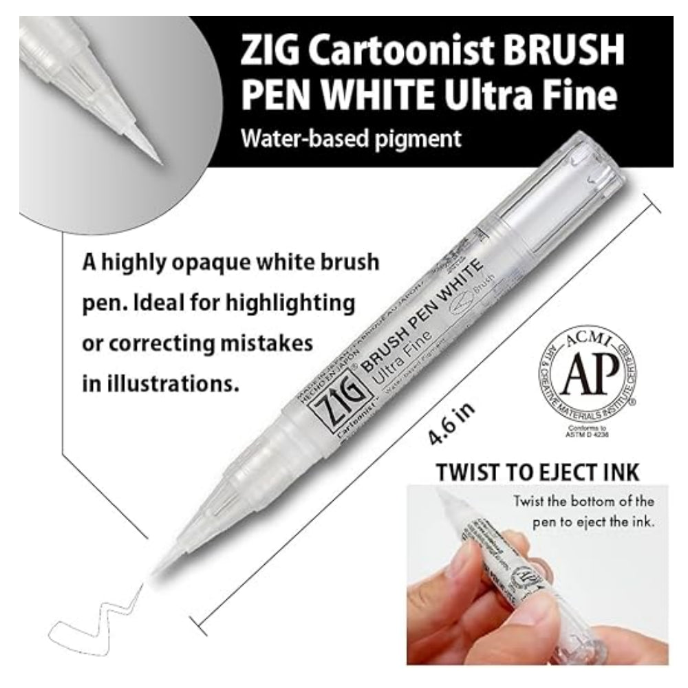 ZIG Mangaka Opaque Liner White