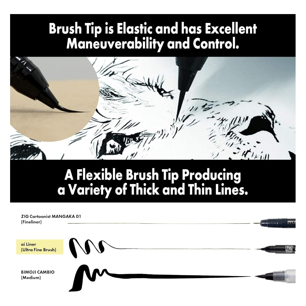 Kuretake Zig Cartoonist ai Liner