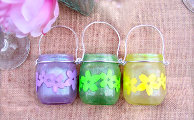 summer crafts for kids - mason jar candles