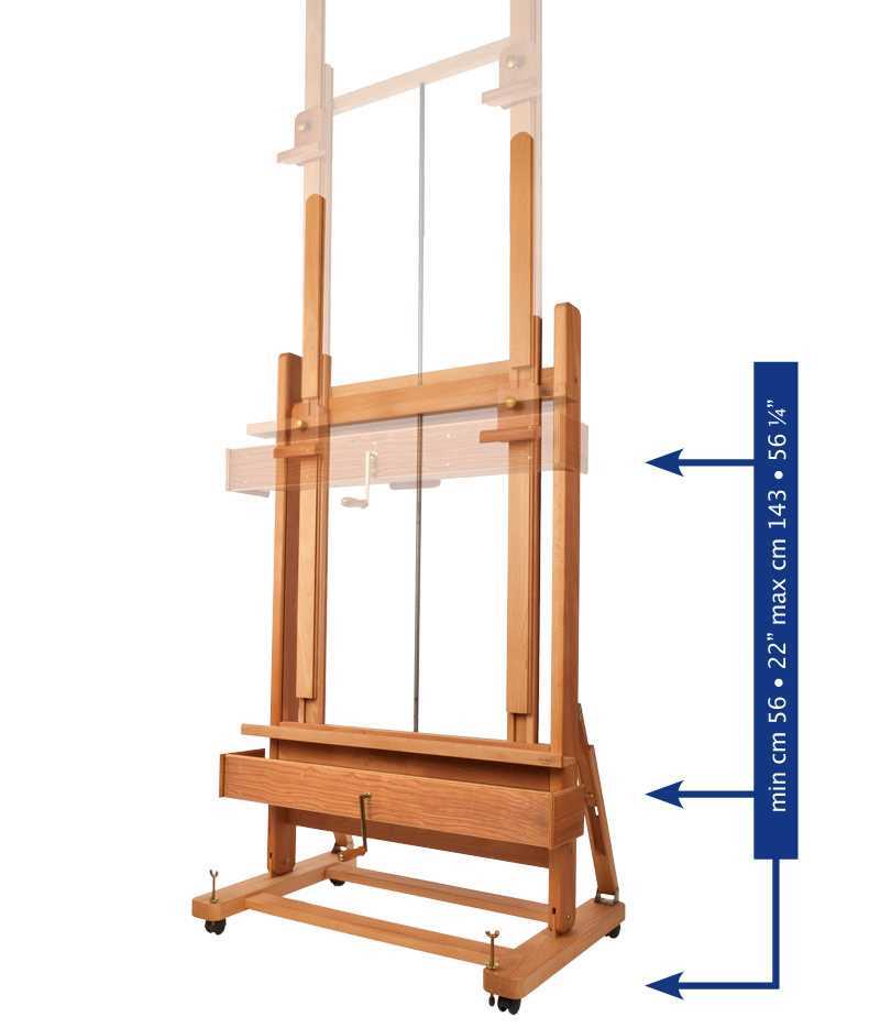 Mabef  M02 Studio Easel With Crank