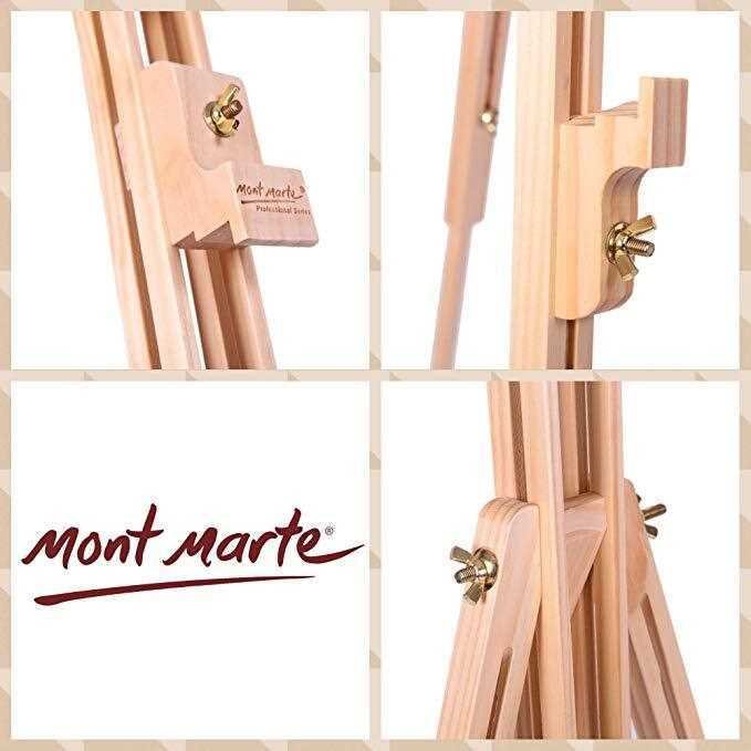 Mont Marte Tripod Lightweight Pine Wood Easel