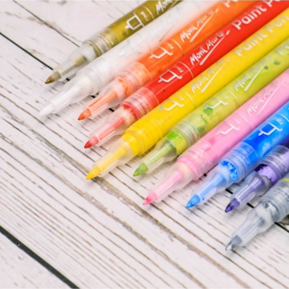 Mont Marte Acrylic Paint Pen Set 12pk Fine