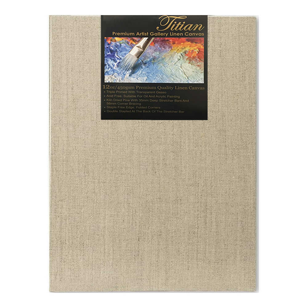 Titian Transparent Primed Linen 76X76cm