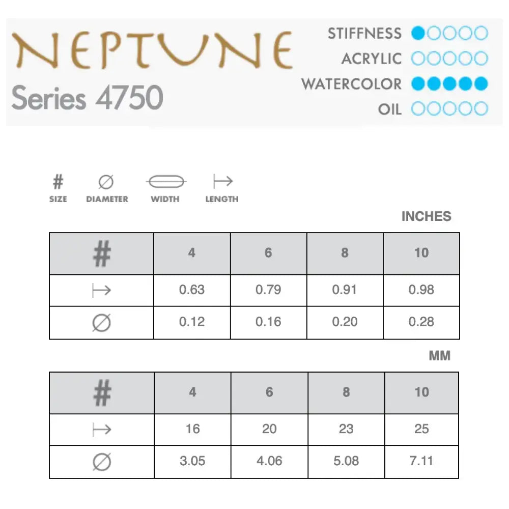 Princeton Neptune 4750 Travel Brushes
