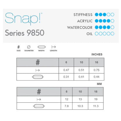 Princeton 9850 Snap Synthetic Flat Shader