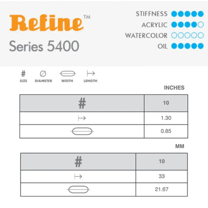Princeton Refine 5400 Bristle Angle Bright 10