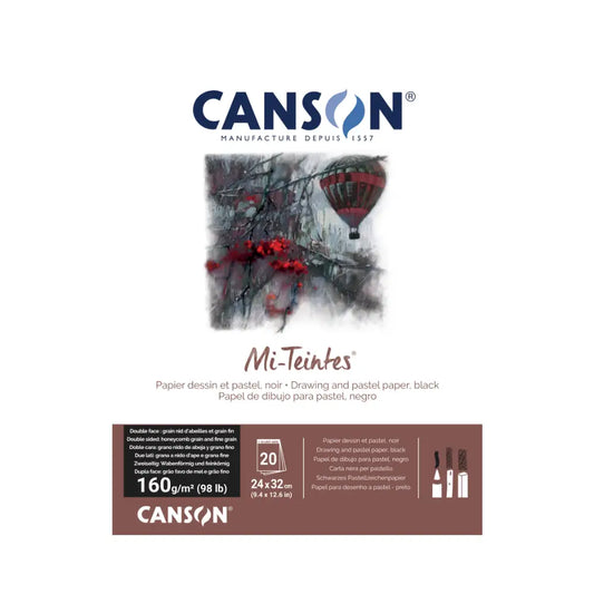 Canson Mi-Teintes Paper Pad Black