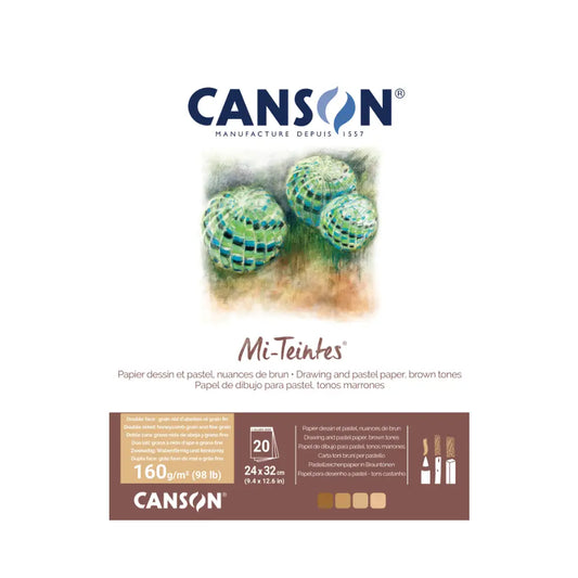 Canson Mi-Teintes Paper Pad Brown Tones