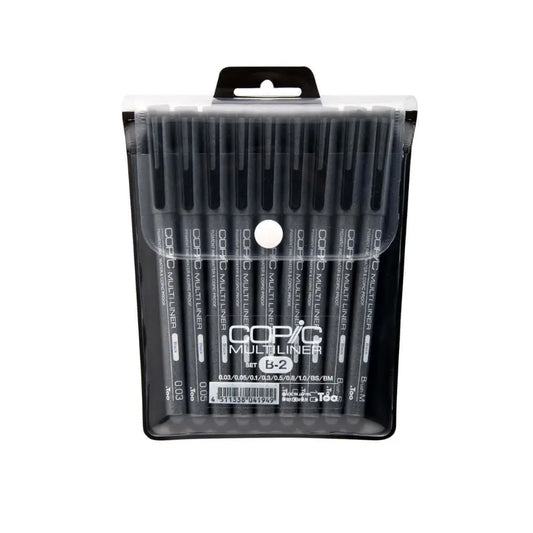 Copic Multiliner Pen Set 9Pk-  Black
