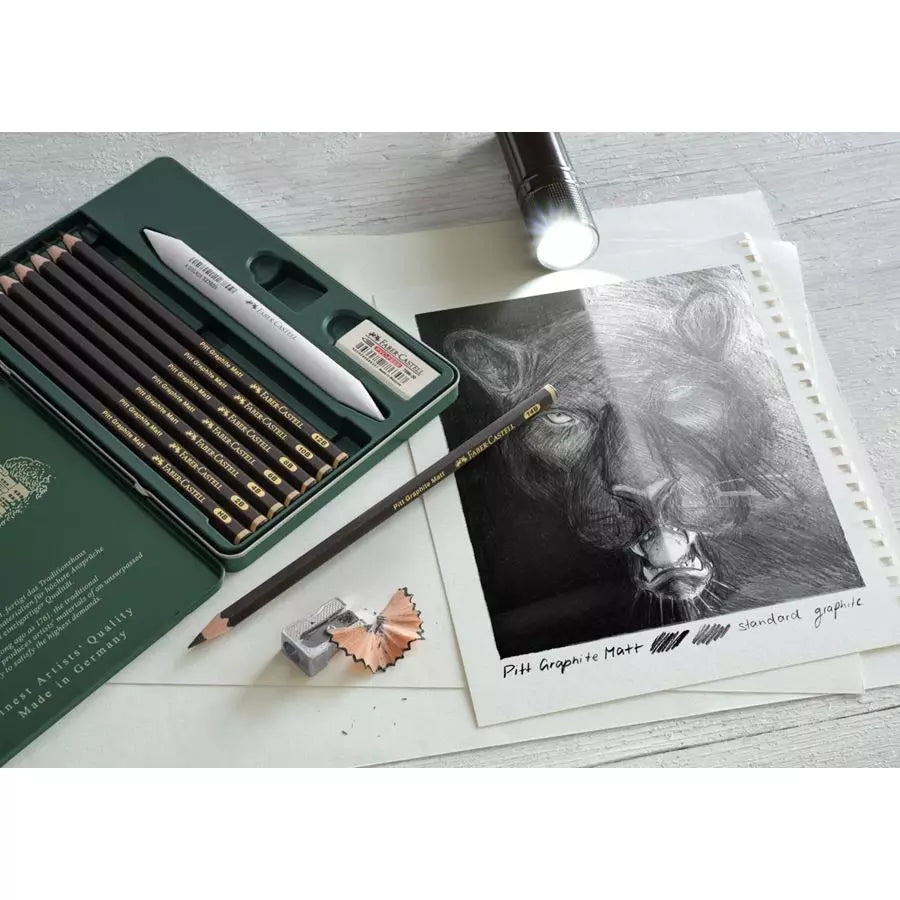 Faber Castell Pitt Graphite Matt Pencil 6pce Tin