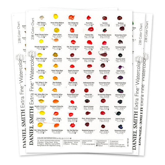 Daniel Smith  Watercolour Dot Card 238 Colours