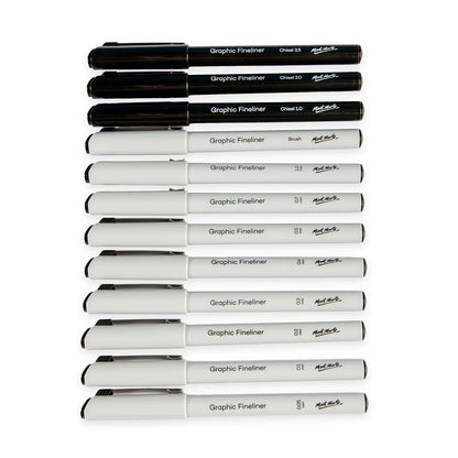 Mont Marte Technical Drawing Pens 12pk