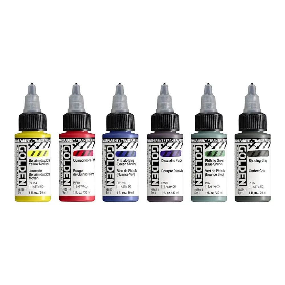 Golden High Flow Acrylic Airbrush Set