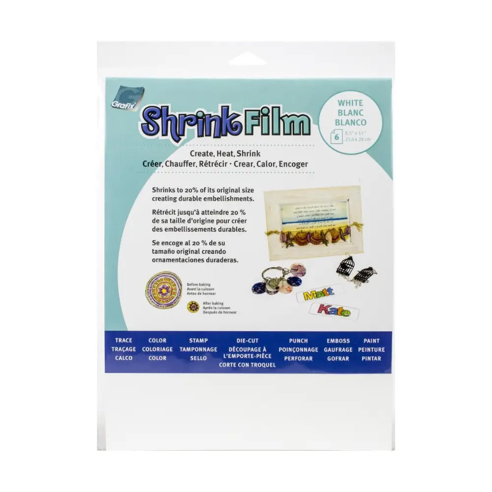 Grafix Shrink Film White