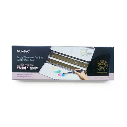 Mungyo Empty Metal Watercolour Palette 