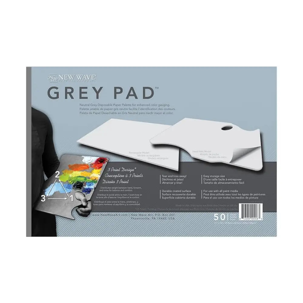 New Wave Grey Pad Disposable Palette