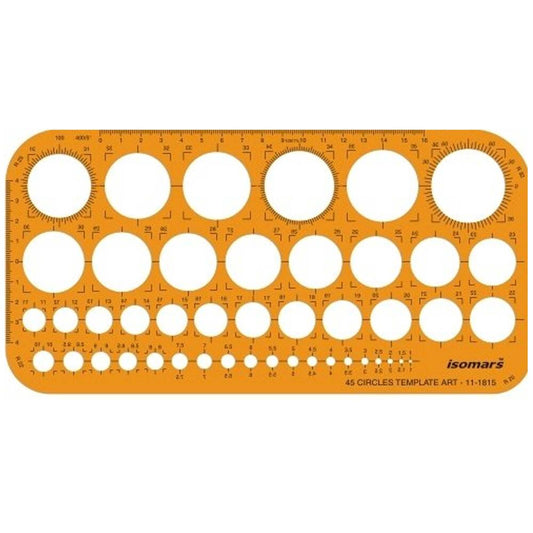 Metric Circle Template Plastic