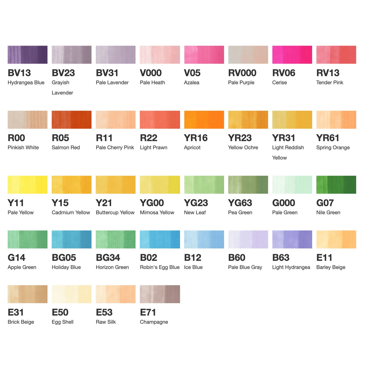 Copic Ciao Set 36c Assorted Colours