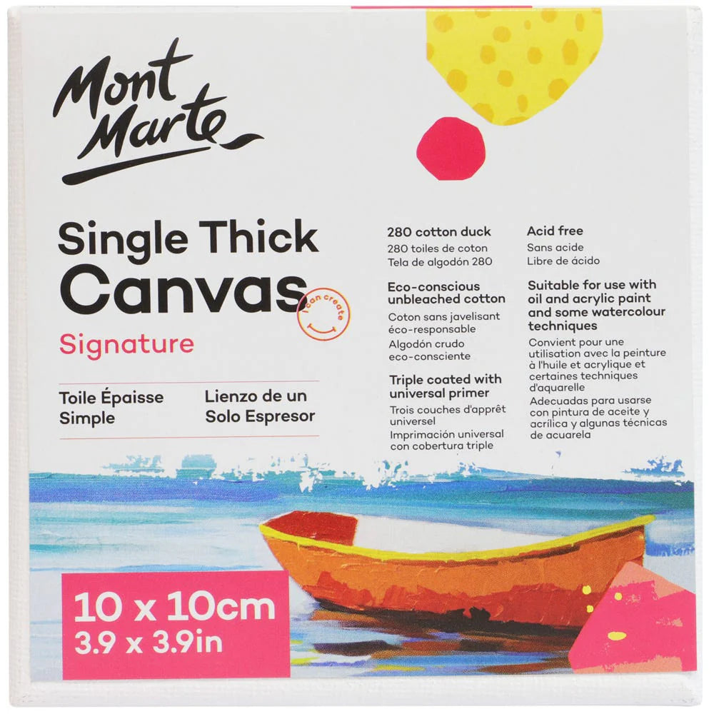 Mont Marte Studio Thin Canvas 10X10cm