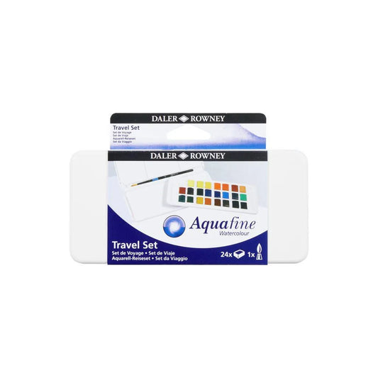 Daler Rowney Aquafine Watercolour 24 Half Pan Set