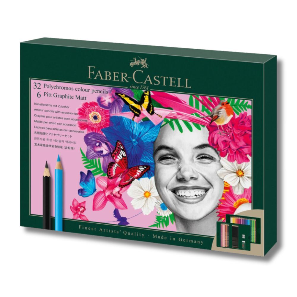 Faber Castell Polychromos & Pitt Graphite Matt gift set 40