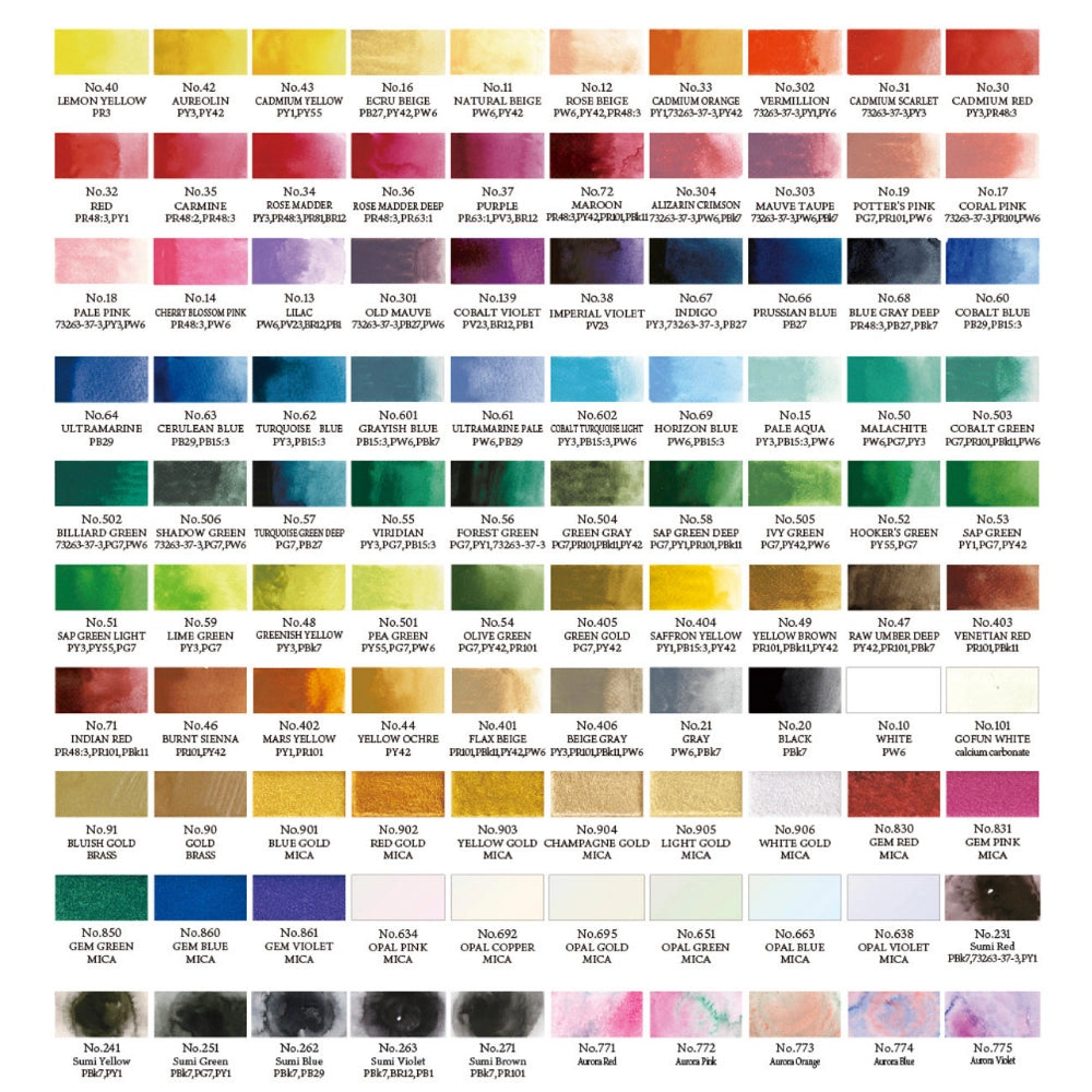 Kuretake Gansai Tambi Watercolour Anniversary Wood Box Set