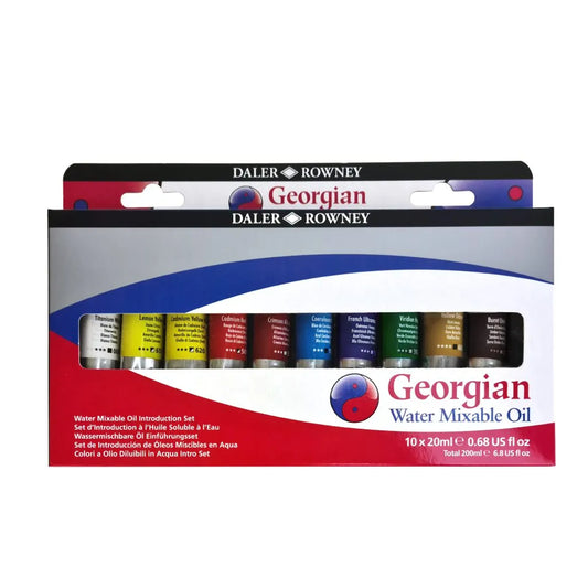 Daler Rowney Georgian Watermixable Oil Colour Set 10x22ml