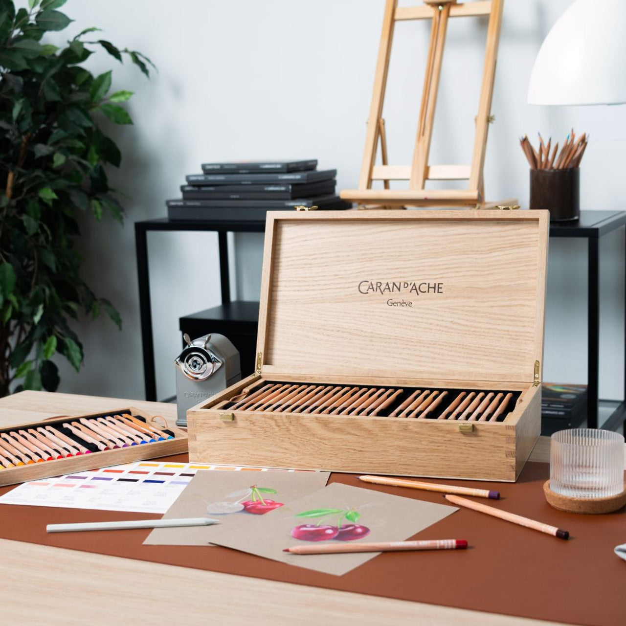 Caran Dache Luminance Pencil 100pce Wooden Box Set